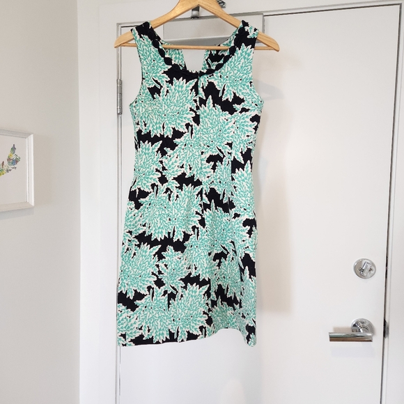 Navy blue and teal dress, size 2 US - Picture 4 of 4